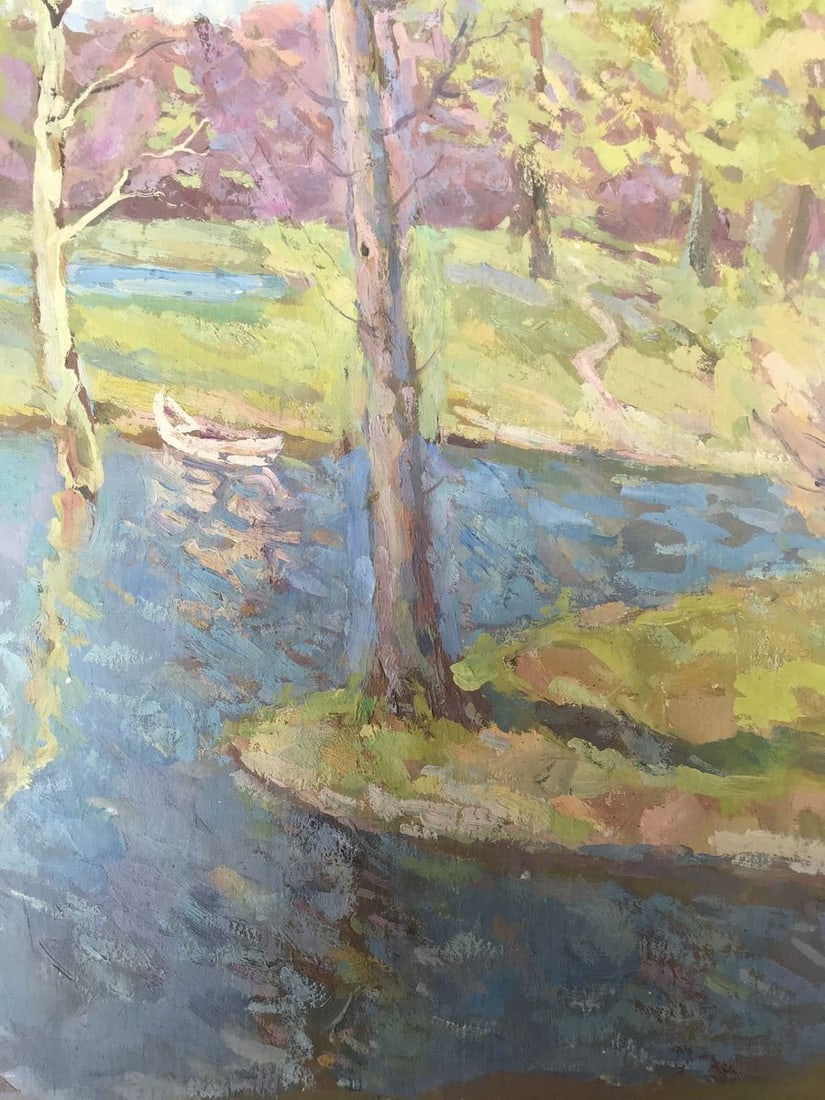 Oil painting Rest in the forest Peter Tovpev - 5