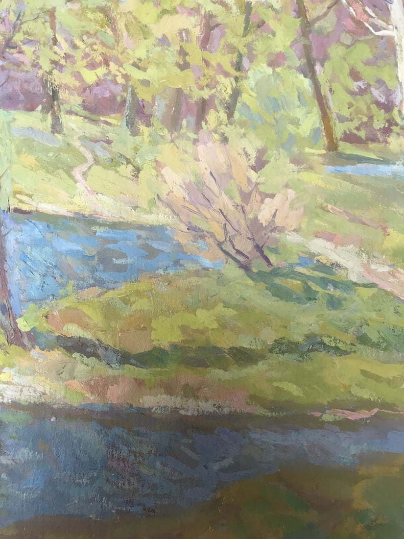 Oil painting Rest in the forest Peter Tovpev - 7