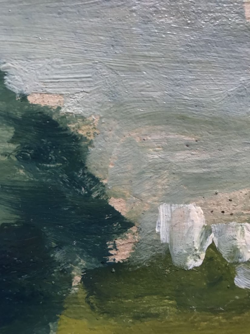 Oil painting Girl by the river Unknown artist - 10