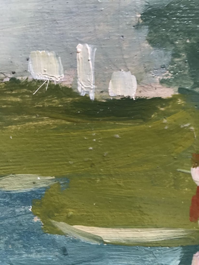 Oil painting Girl by the river Unknown artist - 6