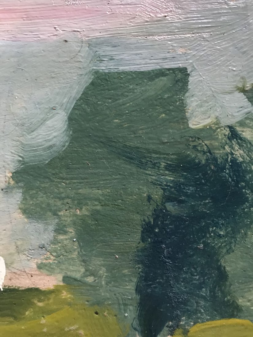 Oil painting Girl by the river Unknown artist - 7