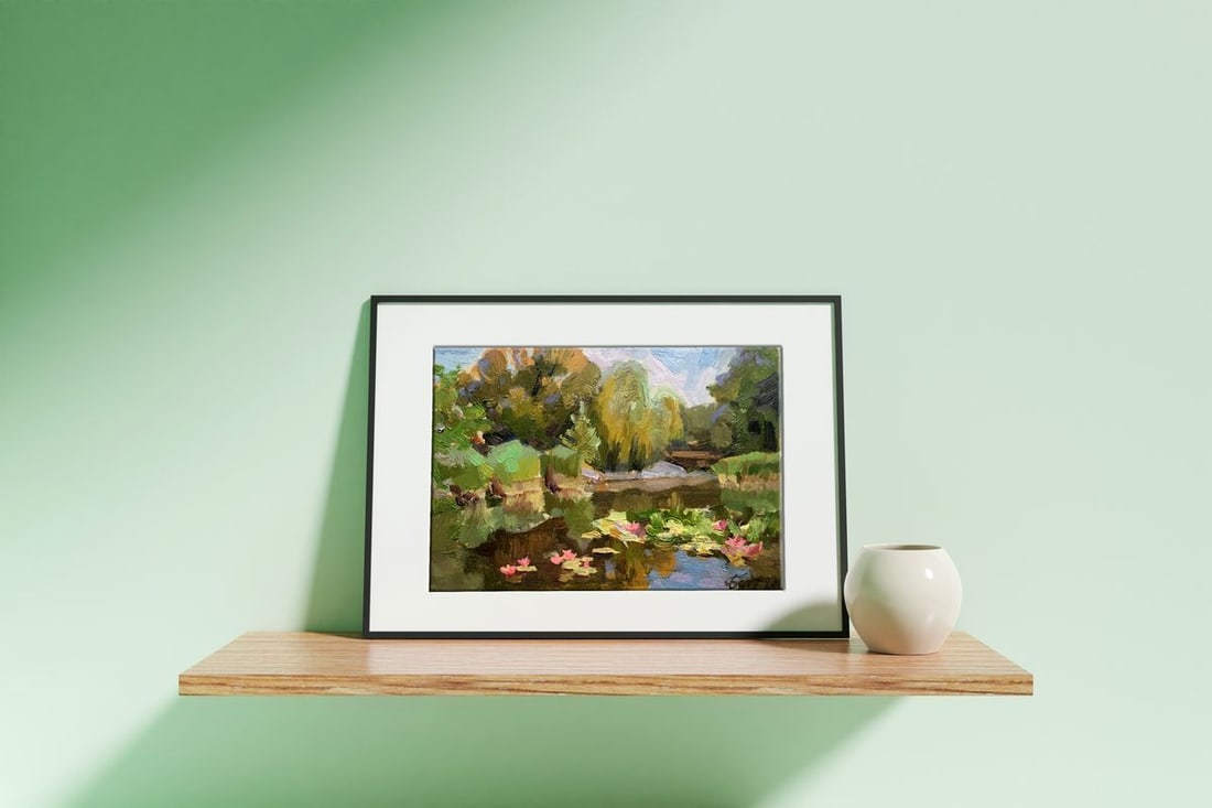 Oil painting Botanical Garden Batrakov Vladimir Grigorievich - 3