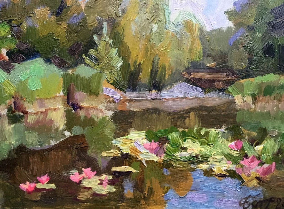 Oil painting Botanical Garden Batrakov Vladimir Grigorievich - 5