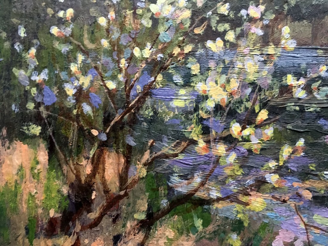 Oil painting Willow blossoms over water Batrakov Vladimir Grigorievich - 4