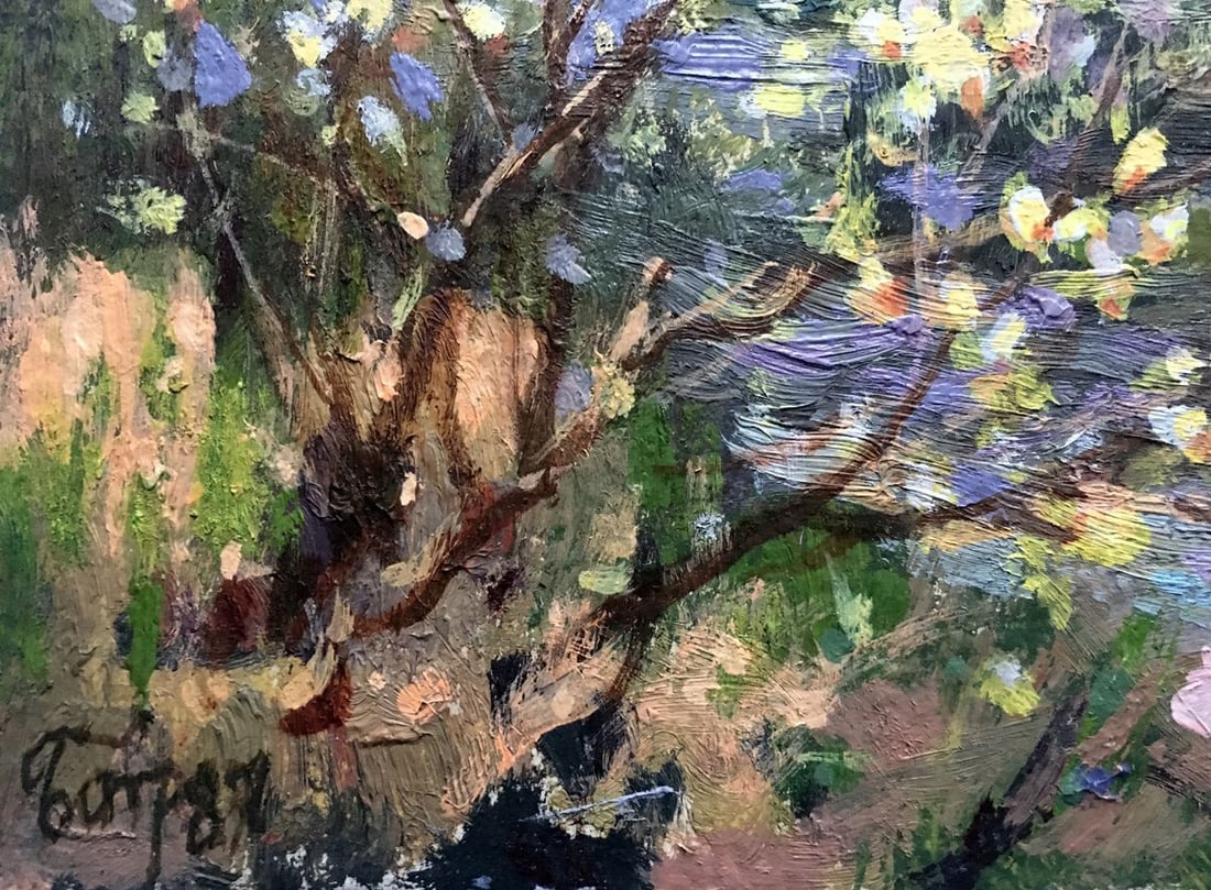 Oil painting Willow blossoms over water Batrakov Vladimir Grigorievich - 5