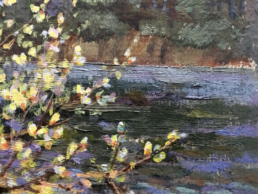 Oil painting Willow blossoms over water Batrakov Vladimir Grigorievich - 6