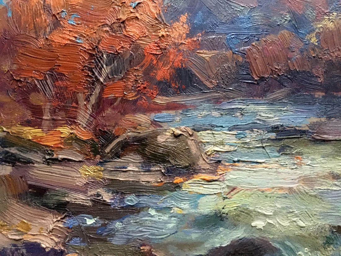 Oil painting Autumn river Batrakov Vladimir Grigorievich - 3