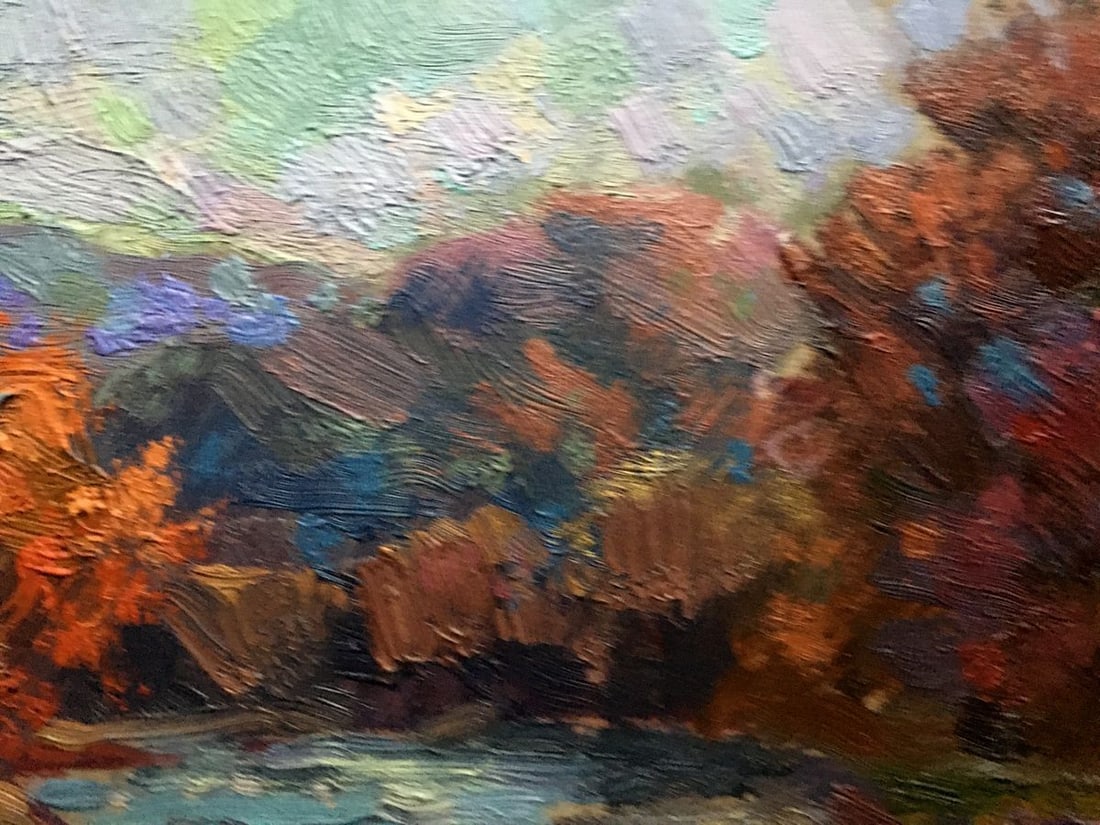 Oil painting Autumn river Batrakov Vladimir Grigorievich - 5