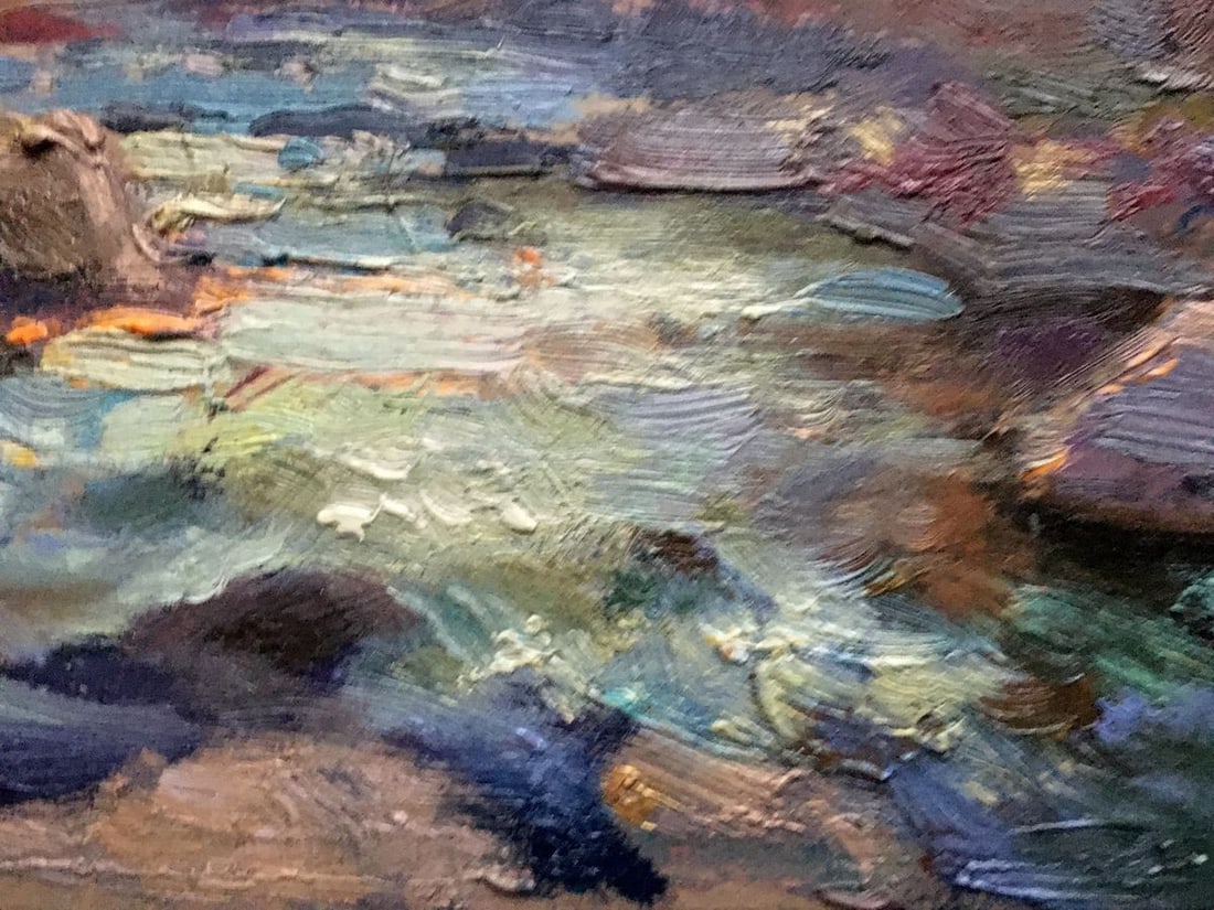 Oil painting Autumn river Batrakov Vladimir Grigorievich - 7