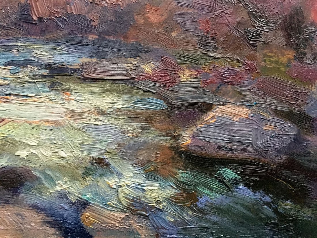 Oil painting Autumn river Batrakov Vladimir Grigorievich - 9