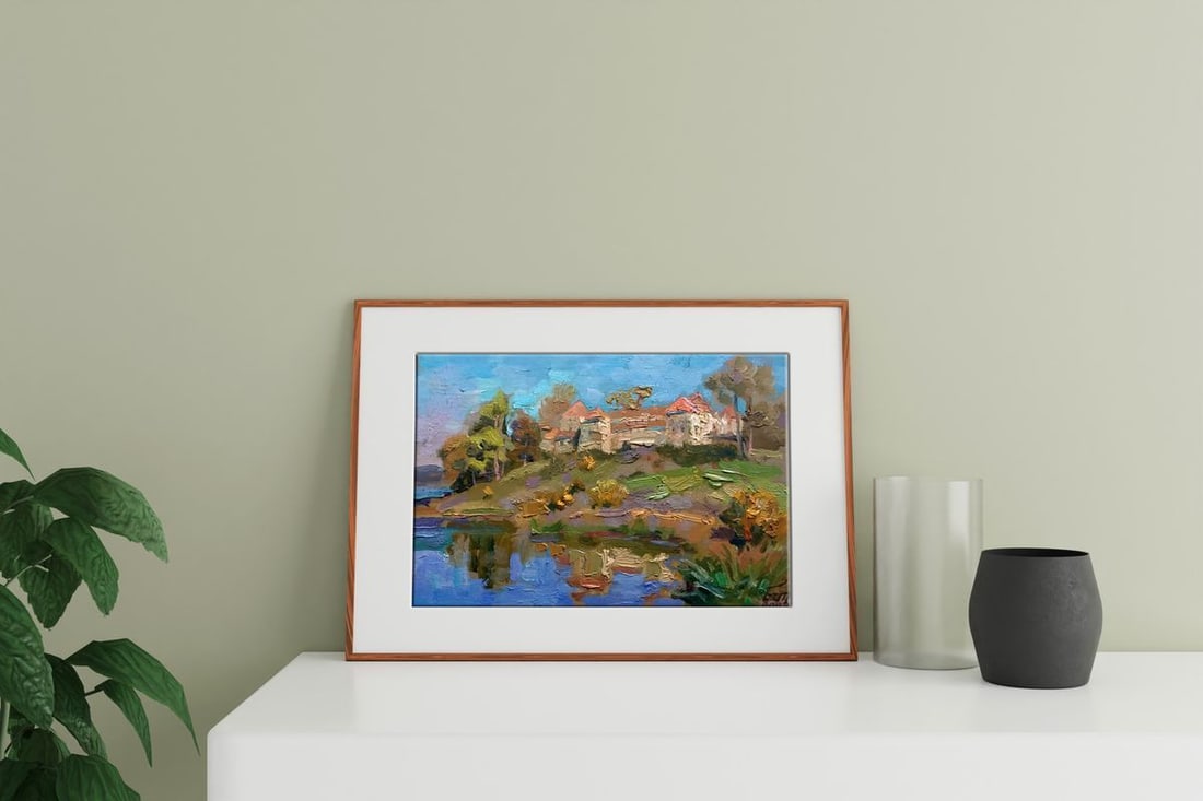 Oil painting Panorama of the castle Batrakov Vladimir Grigorievich - 2