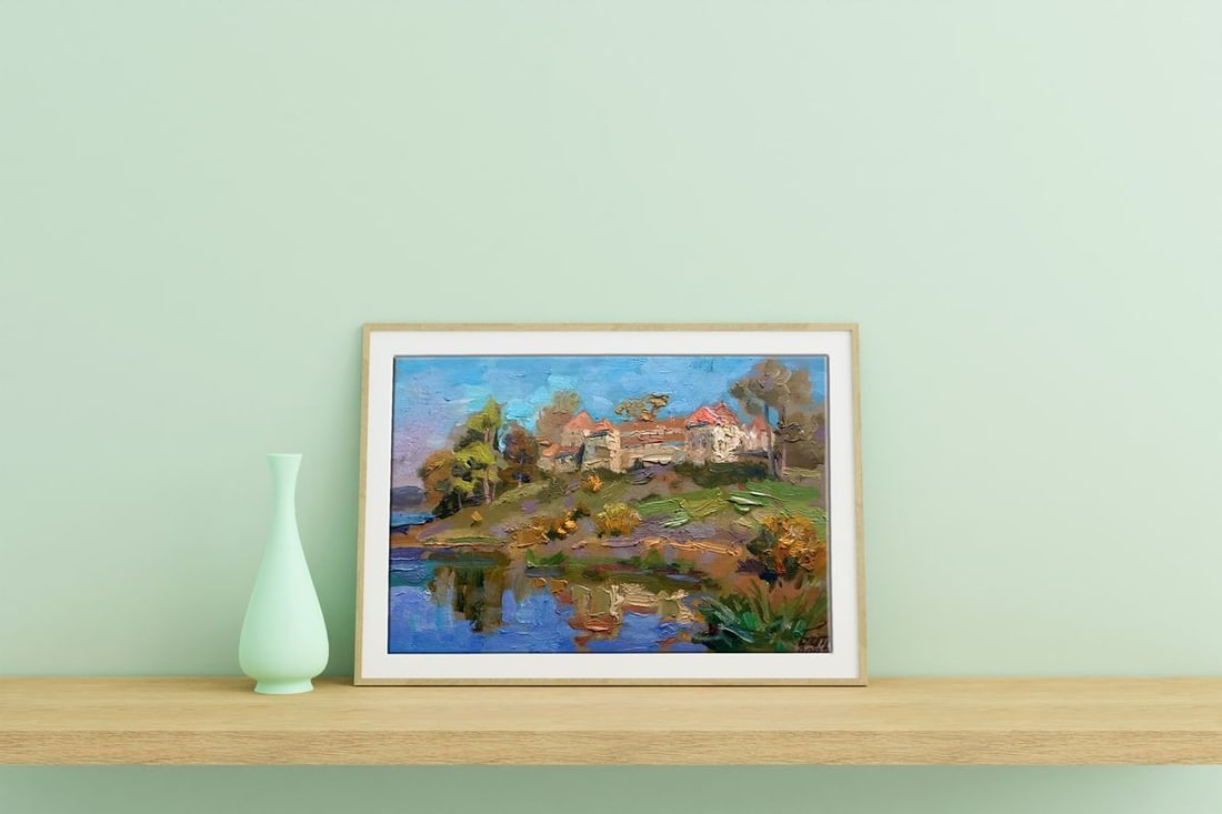 Oil painting Panorama of the castle Batrakov Vladimir Grigorievich - 3