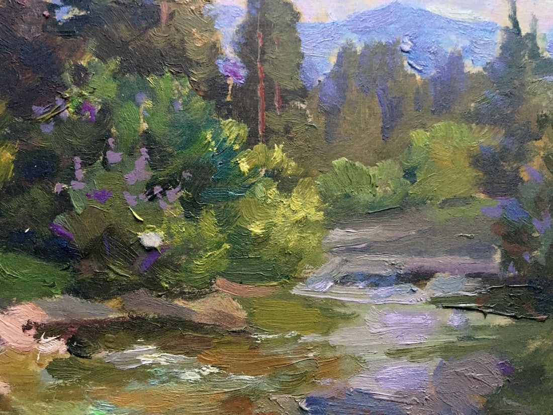 Oil painting Opir River Batrakov Vladimir Grigorievich - 4