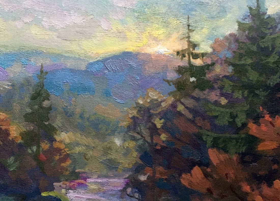 Oil painting Autumn in the Carpathians Batrakov Vladimir Grigorievich - 9