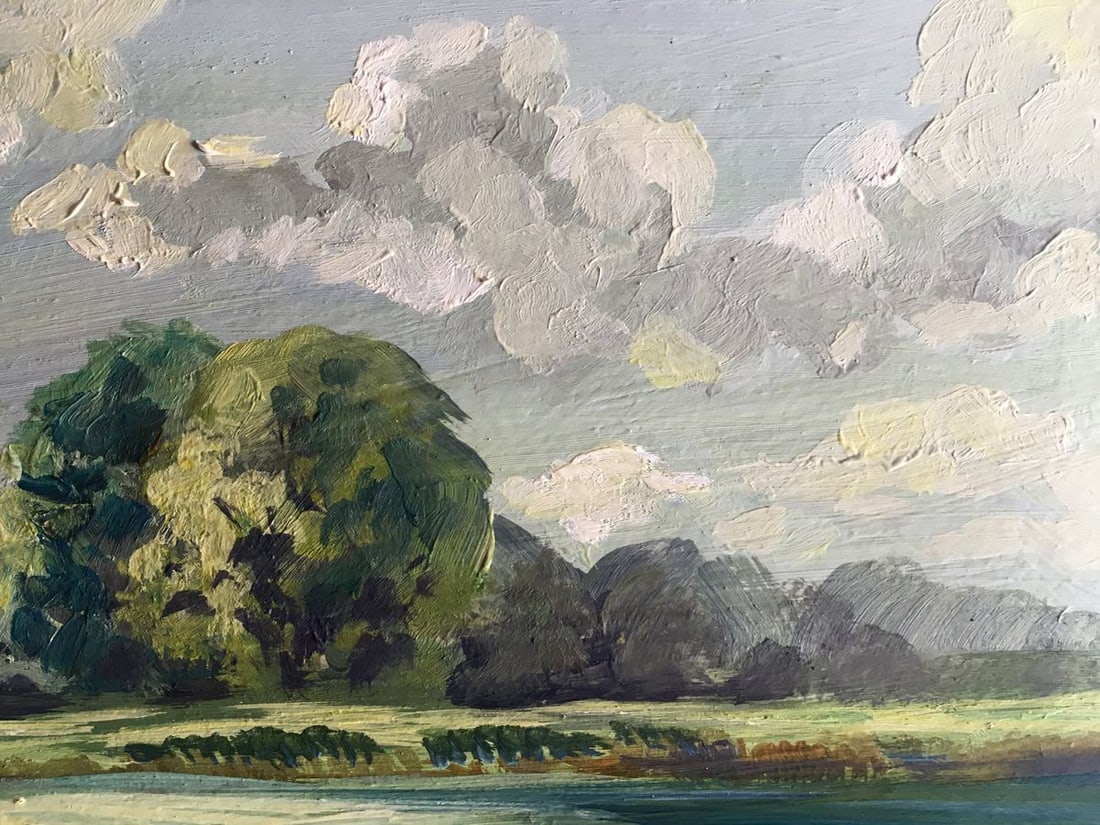 Oil painting Rest by the river Svetlana Gramm - 10