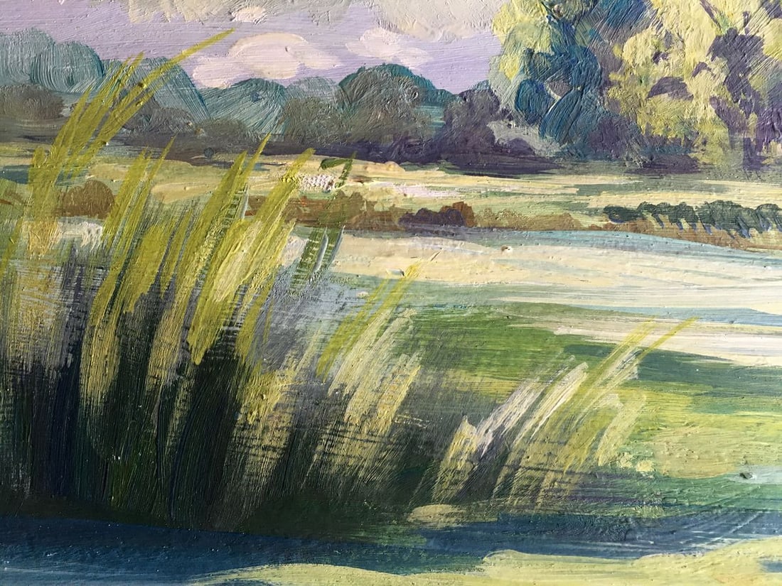 Oil painting Rest by the river Svetlana Gramm - 5