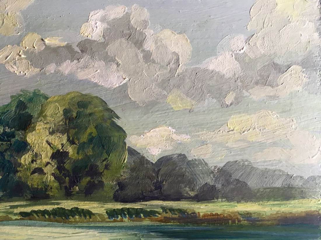 Oil painting Rest by the river Svetlana Gramm - 8