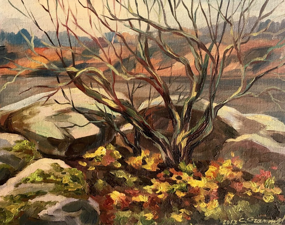 Oil painting Sacred stones Svetlana Gramm (1 of 12)