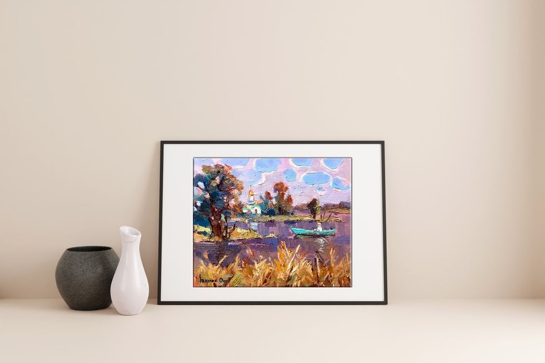 Oil painting Autumn morning Kalenyuk Oksana - 2