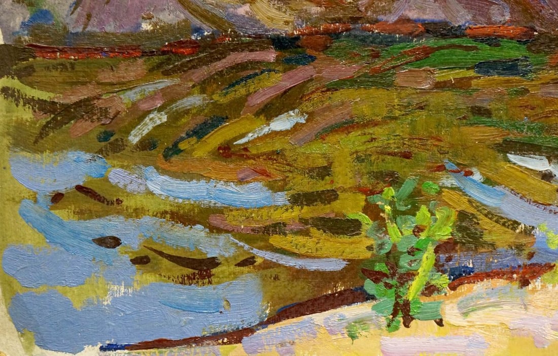 Oil painting River landscape Ruban Grigory Savelievich - 2