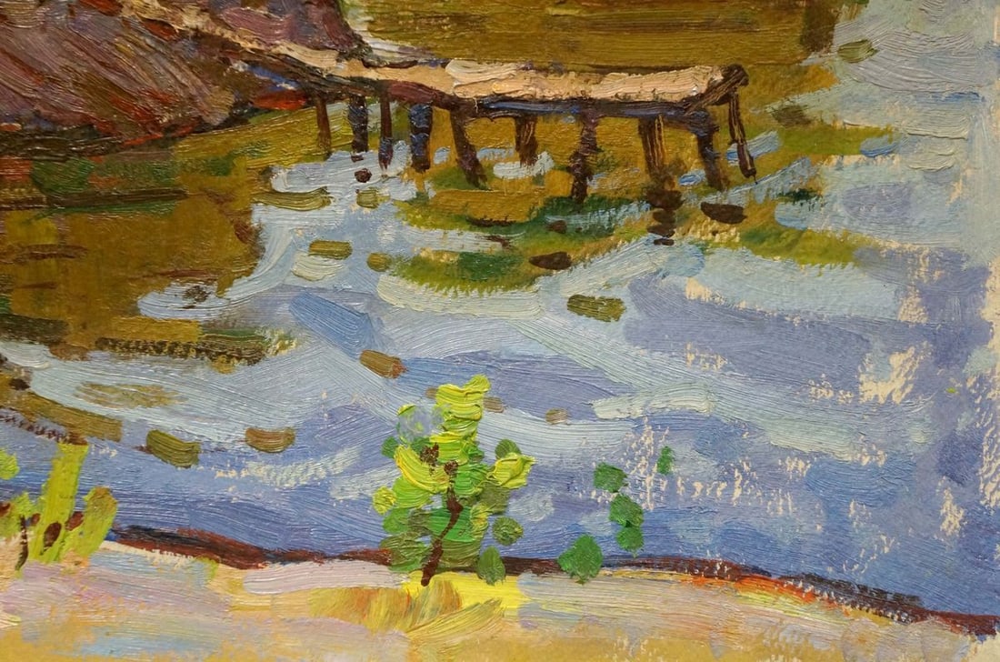 Oil painting River landscape Ruban Grigory Savelievich - 5