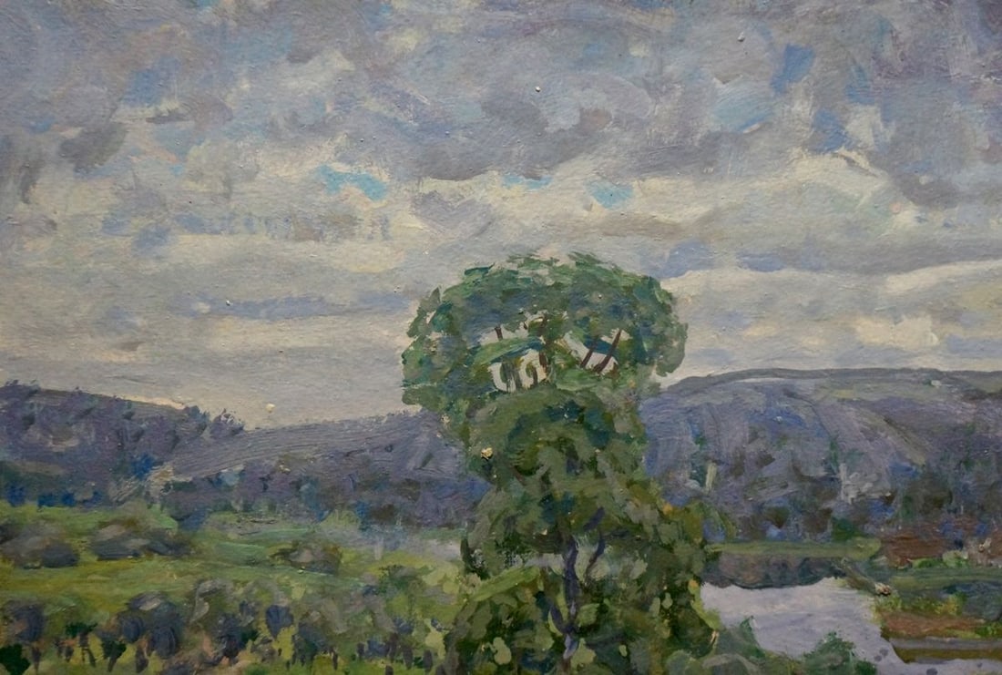 Oil painting After the rain Kolosovsky Georgy Sergeevich - 3