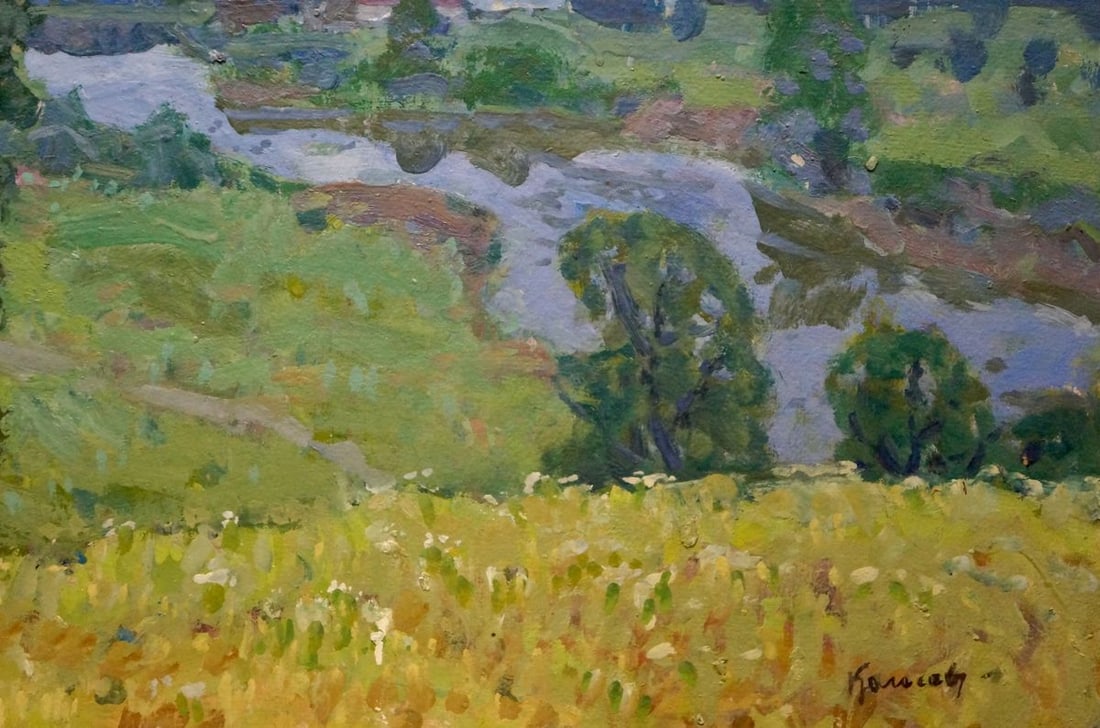 Oil painting After the rain Kolosovsky Georgy Sergeevich - 5