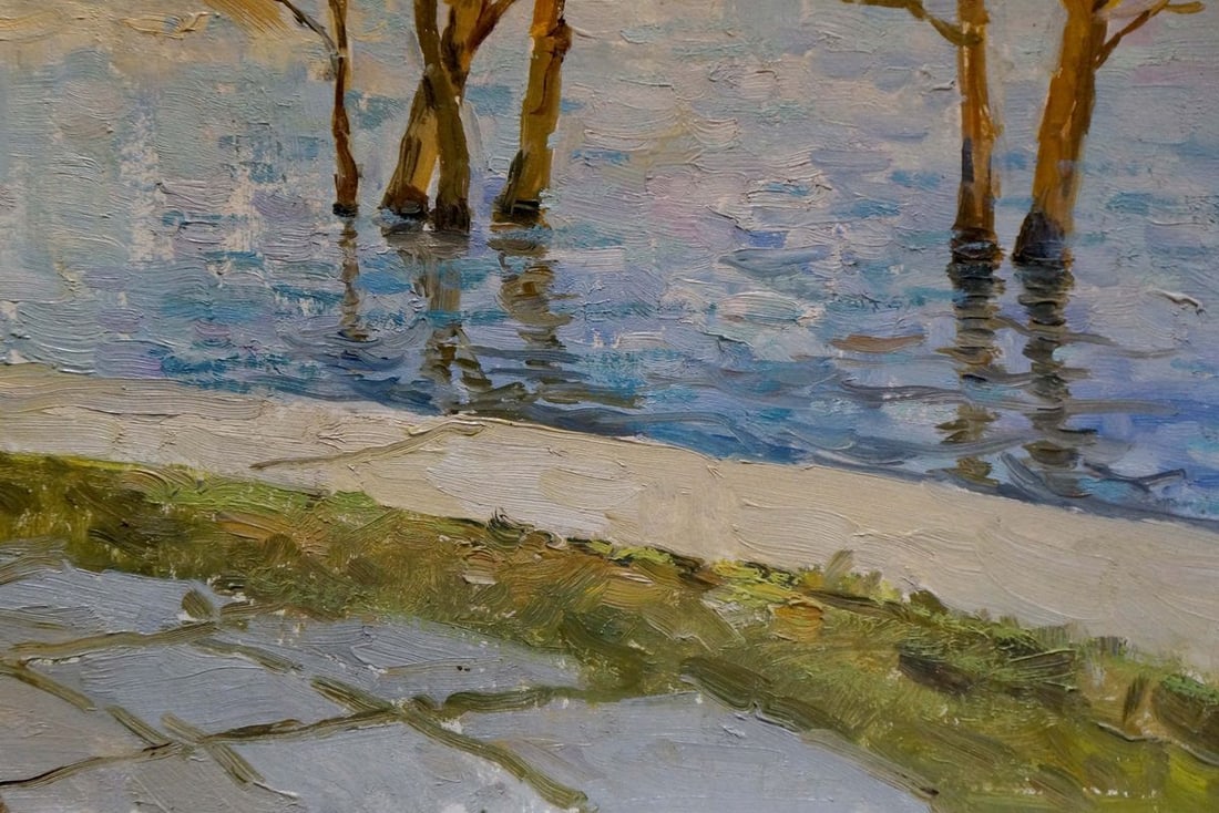 Oil painting River in the park Fomin Anatoly Nikiforovich - 2