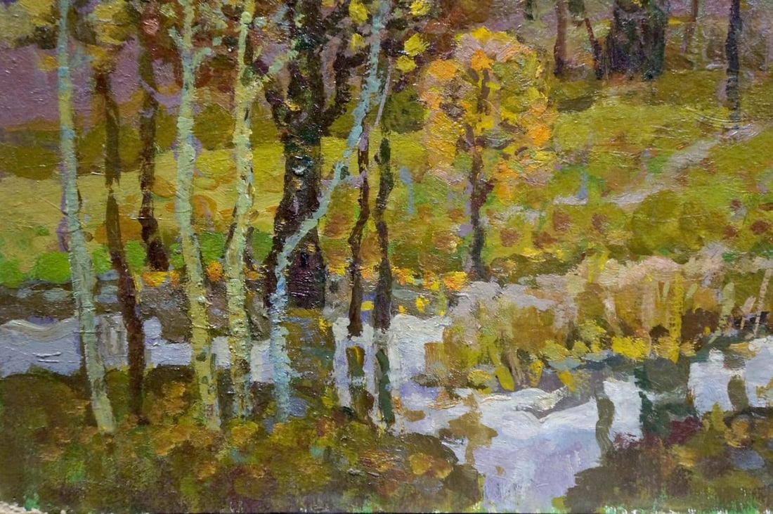 Oil painting Autumn landscape Ruban Grigory Savelievich - 2