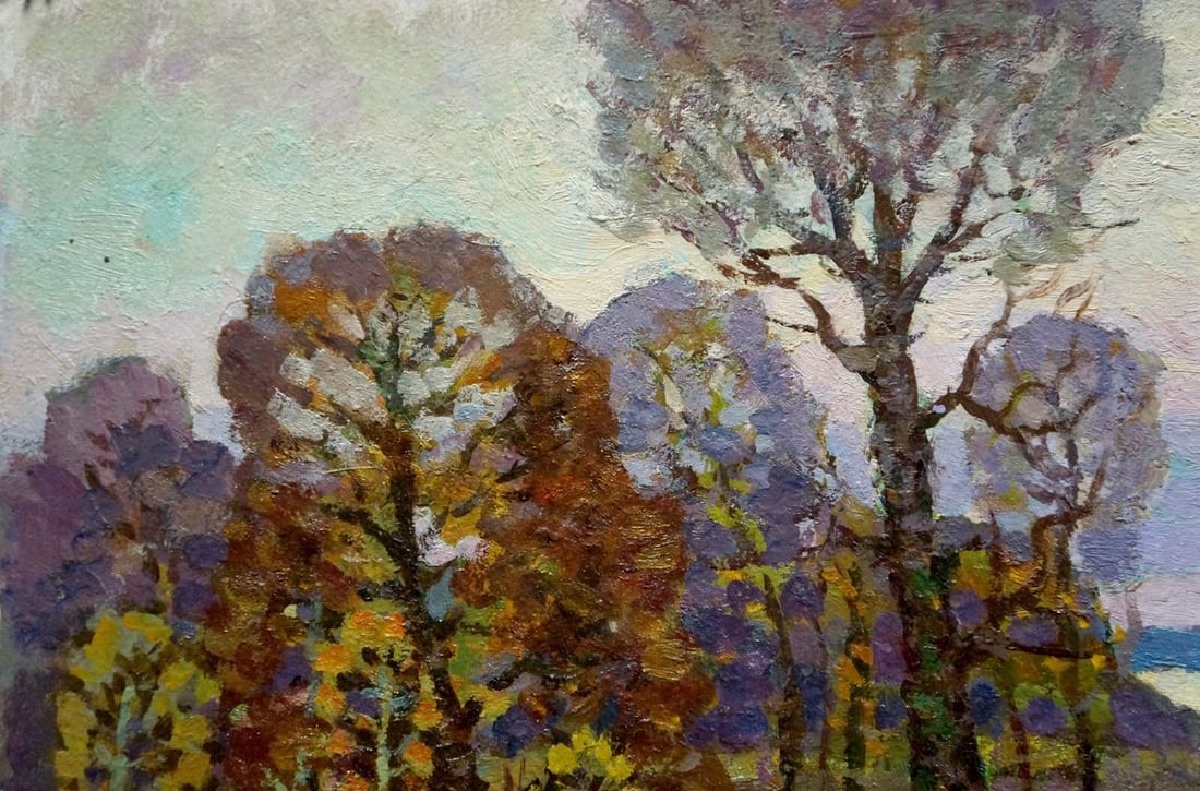 Oil painting Autumn landscape Ruban Grigory Savelievich - 3