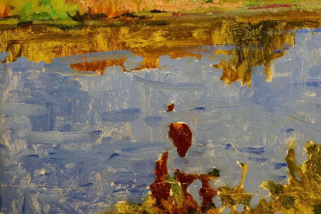 Oil painting Landscape overlooking the city Korostelev Vladimir Alexandrovich - 2