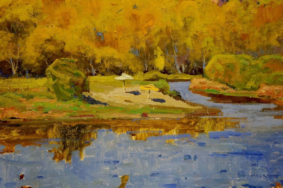 Oil painting Landscape overlooking the city Korostelev Vladimir Alexandrovich - 6