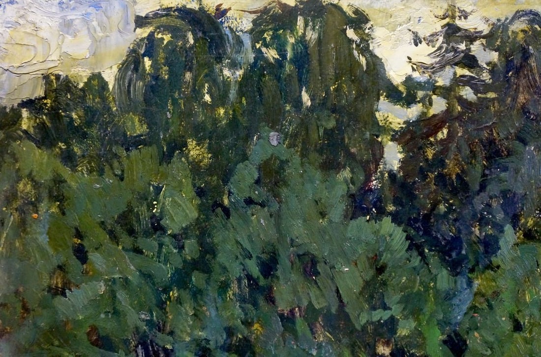 Oil painting River landscape Korobov Vladimir Andreevich - 3