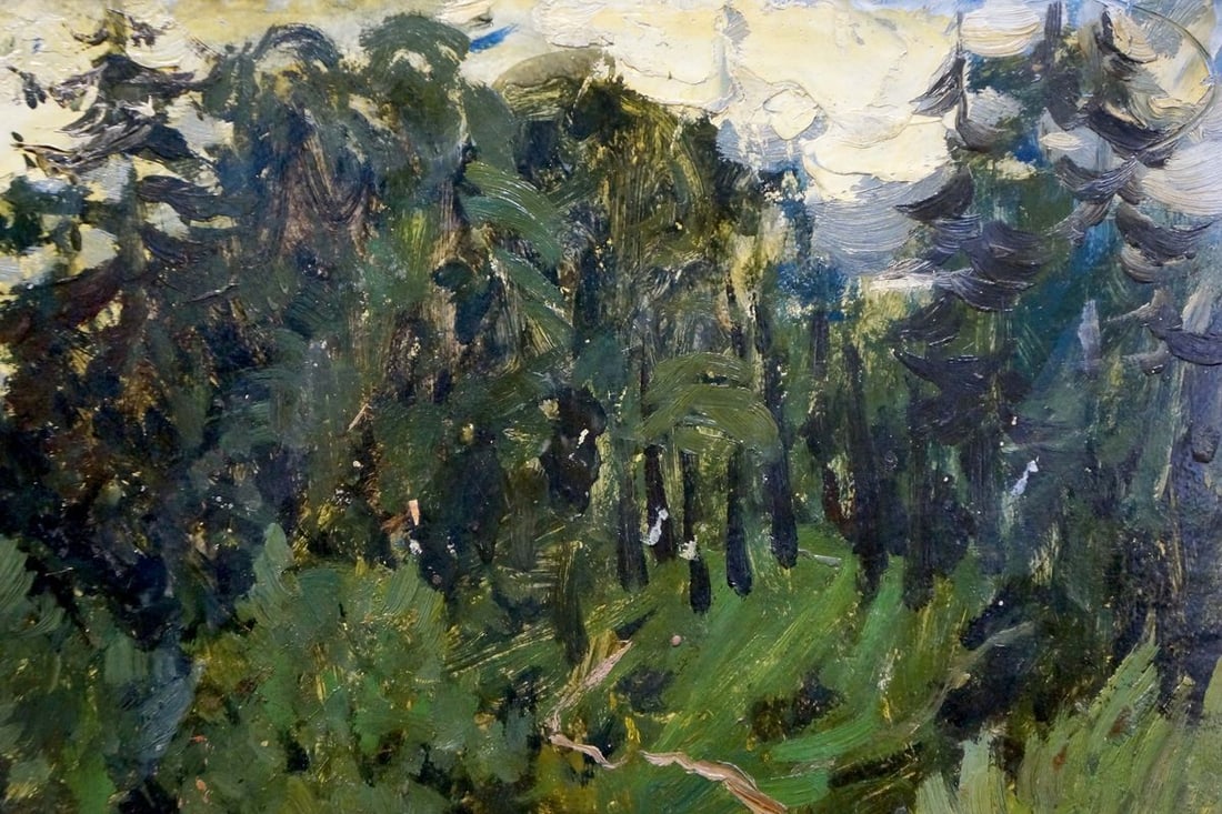 Oil painting River landscape Korobov Vladimir Andreevich - 4