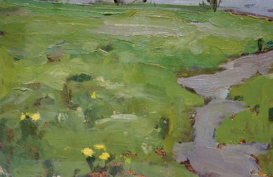 Oil painting Spring on the Dnieper Petrov Georgy Petrovich - 2