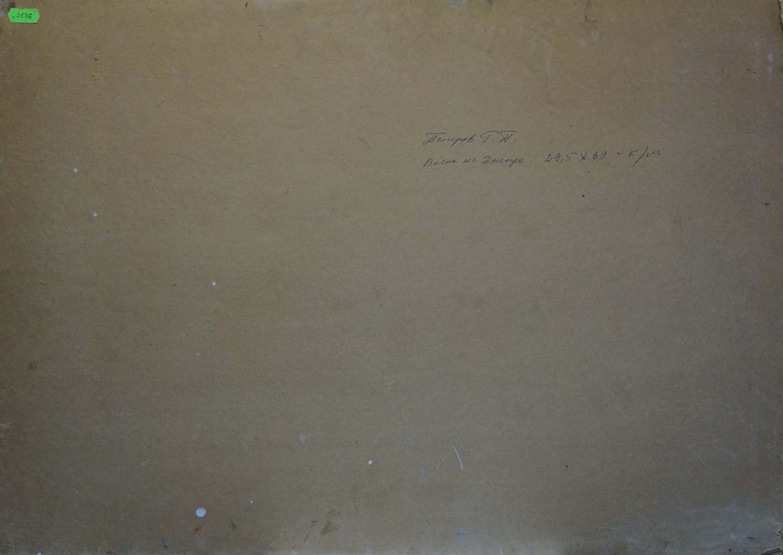 Oil painting Spring on the Dnieper Petrov Georgy Petrovich - 7