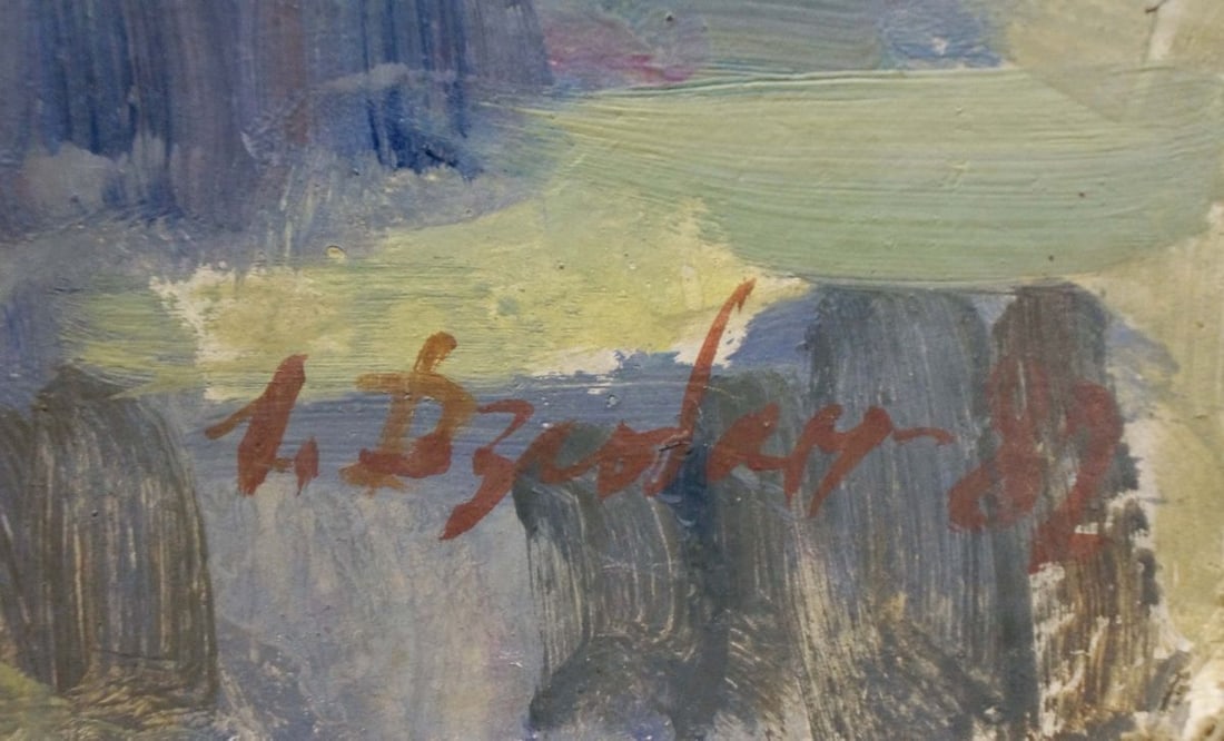 Oil painting Fog by the forest Dzyuban Ivan Feodosievich - 6