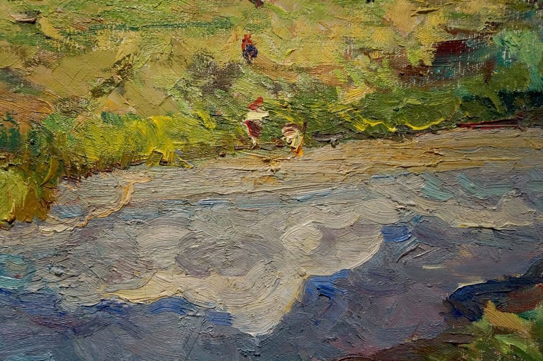 Oil painting People by the river Sevastyanov Viktor Grigorievich - 6