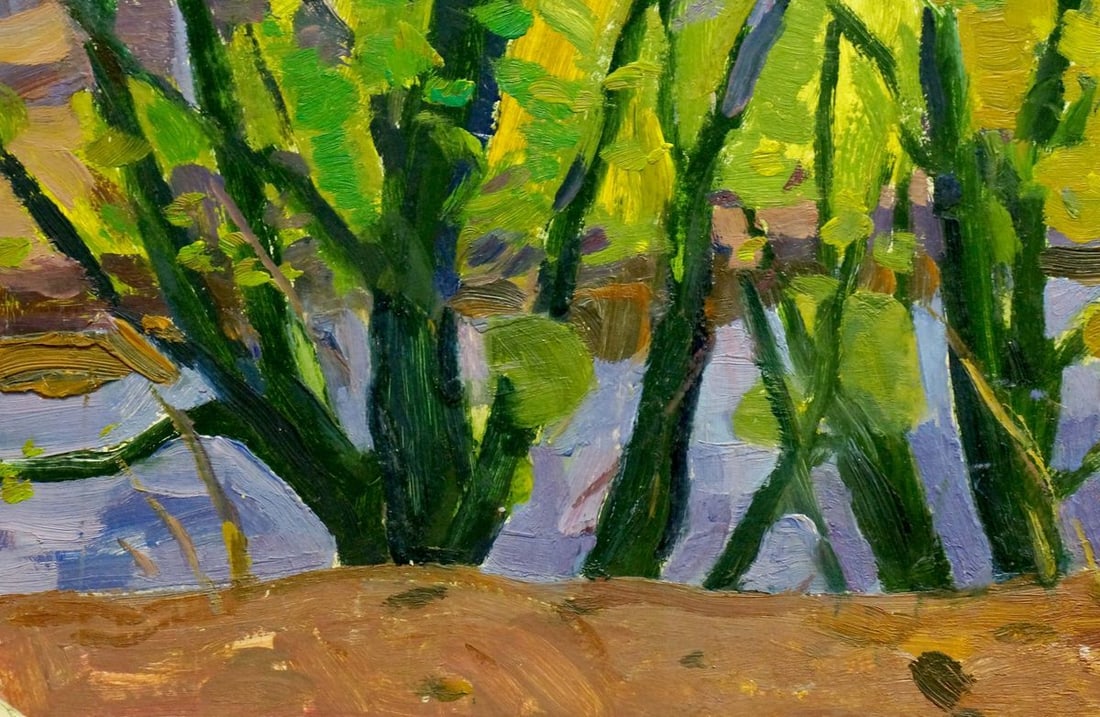 Oil painting River near the forest Scriabin Petr Dmitrievich - 2