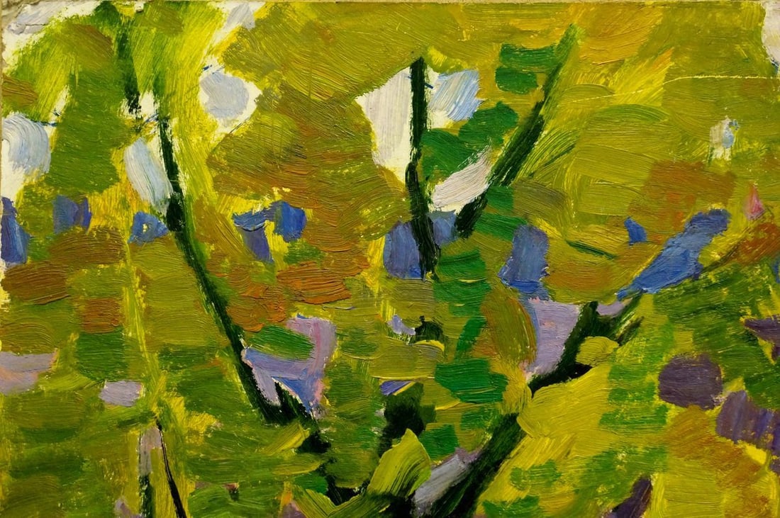 Oil painting River near the forest Scriabin Petr Dmitrievich - 3