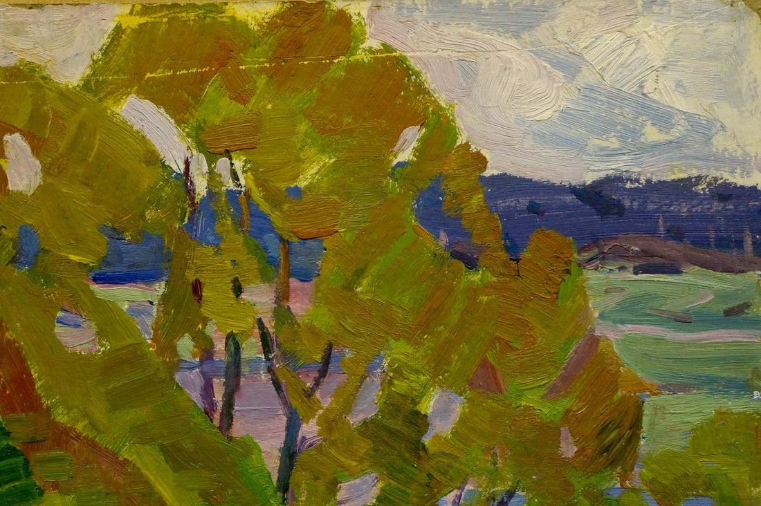 Oil painting River near the forest Scriabin Petr Dmitrievich - 4