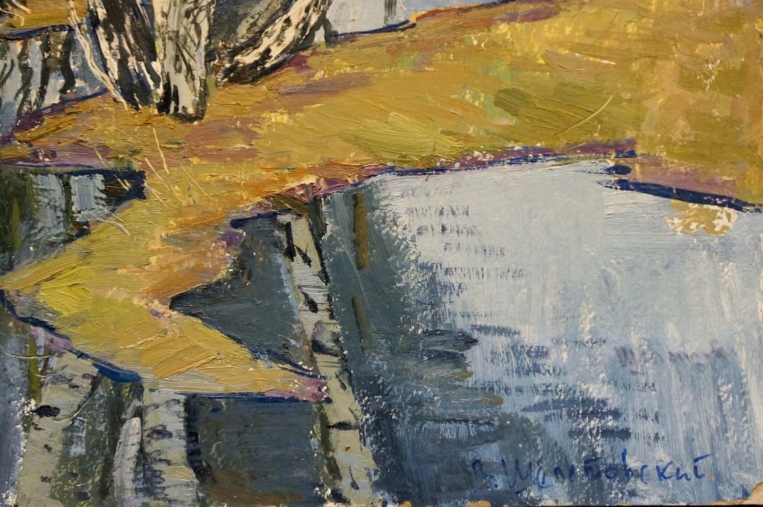 Oil painting Birches by the water Shepetovsky Vitaly Yakovlevich - 5