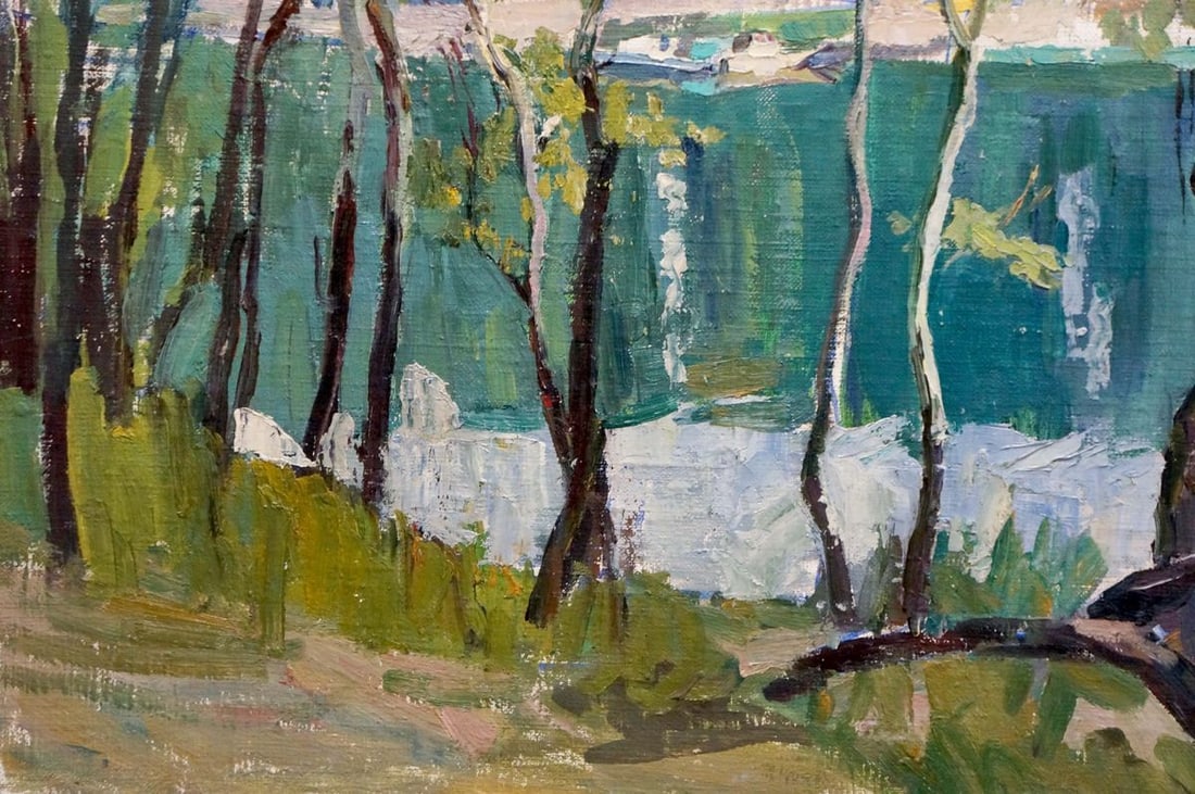 Oil painting River landscape Panich Igor Vasilievich - 2