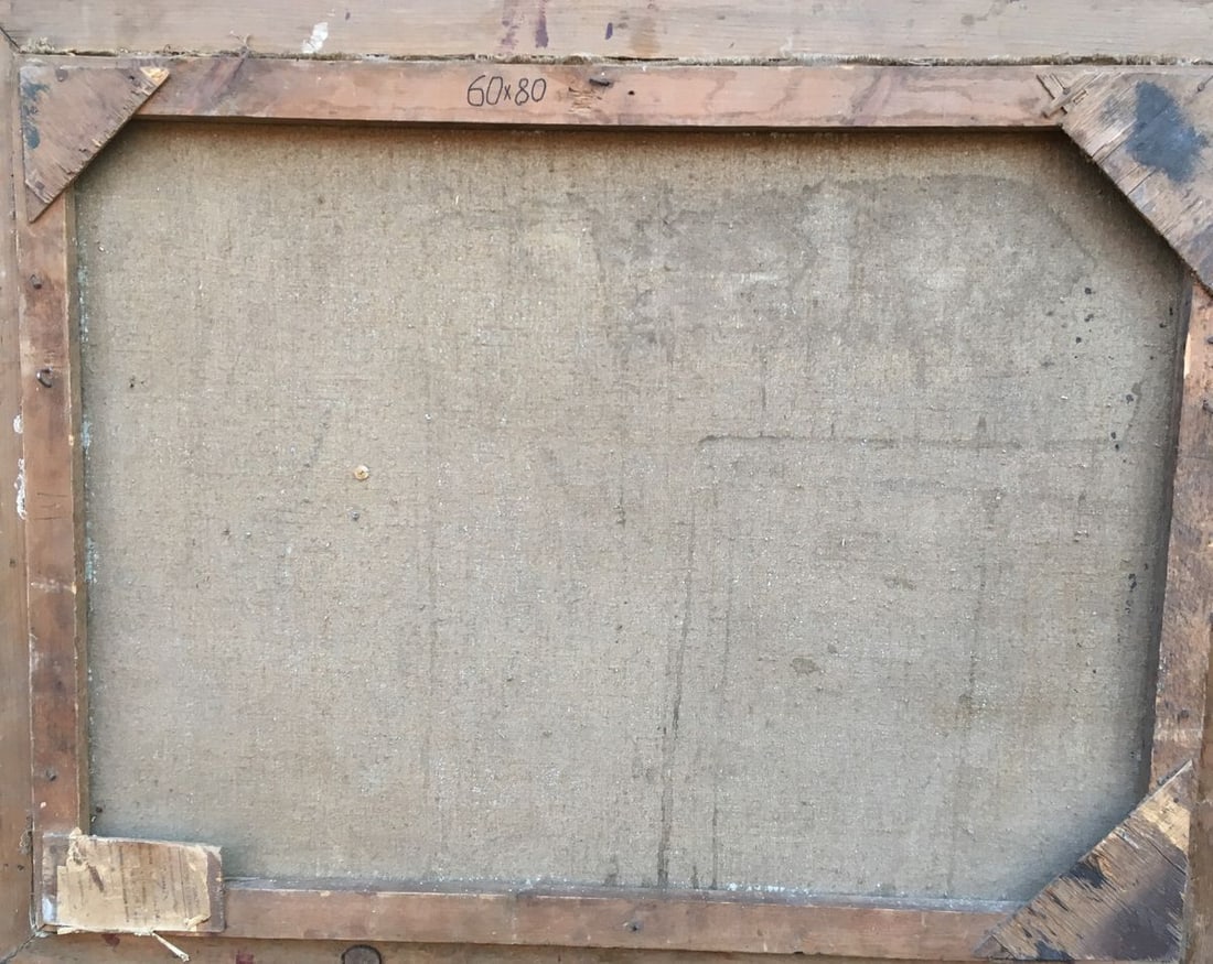 Oil painting At the pool - 8