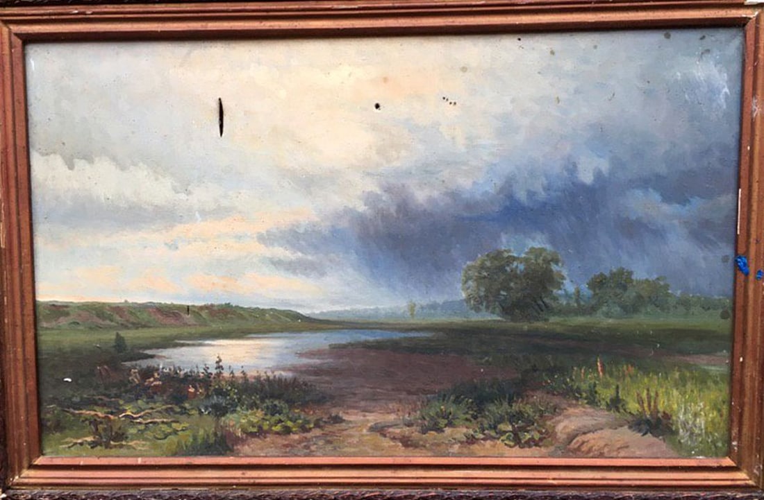 Oil painting Wet meadow Vasil'yev O. S. (1 of 10)