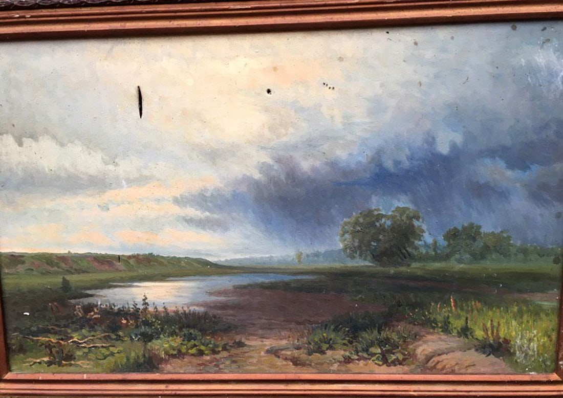 Oil painting Wet meadow Vasil'yev O. S. - 2