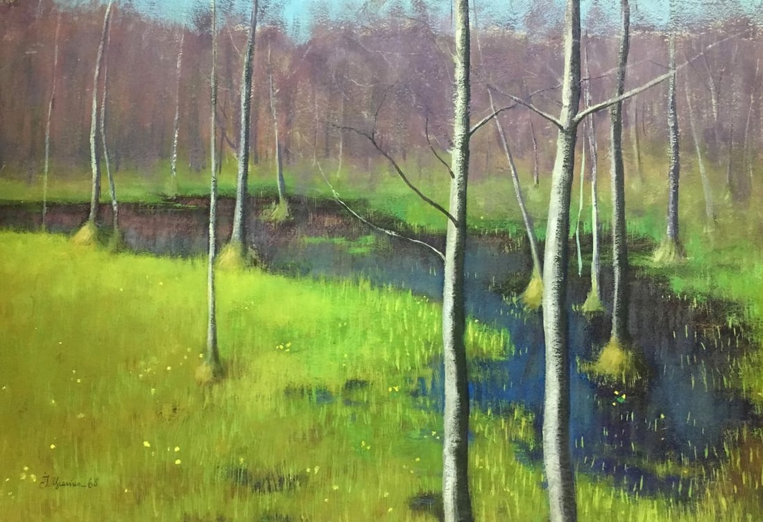 Oil painting The trees Ivan Kirillovich Tsyupka (1 of 10)
