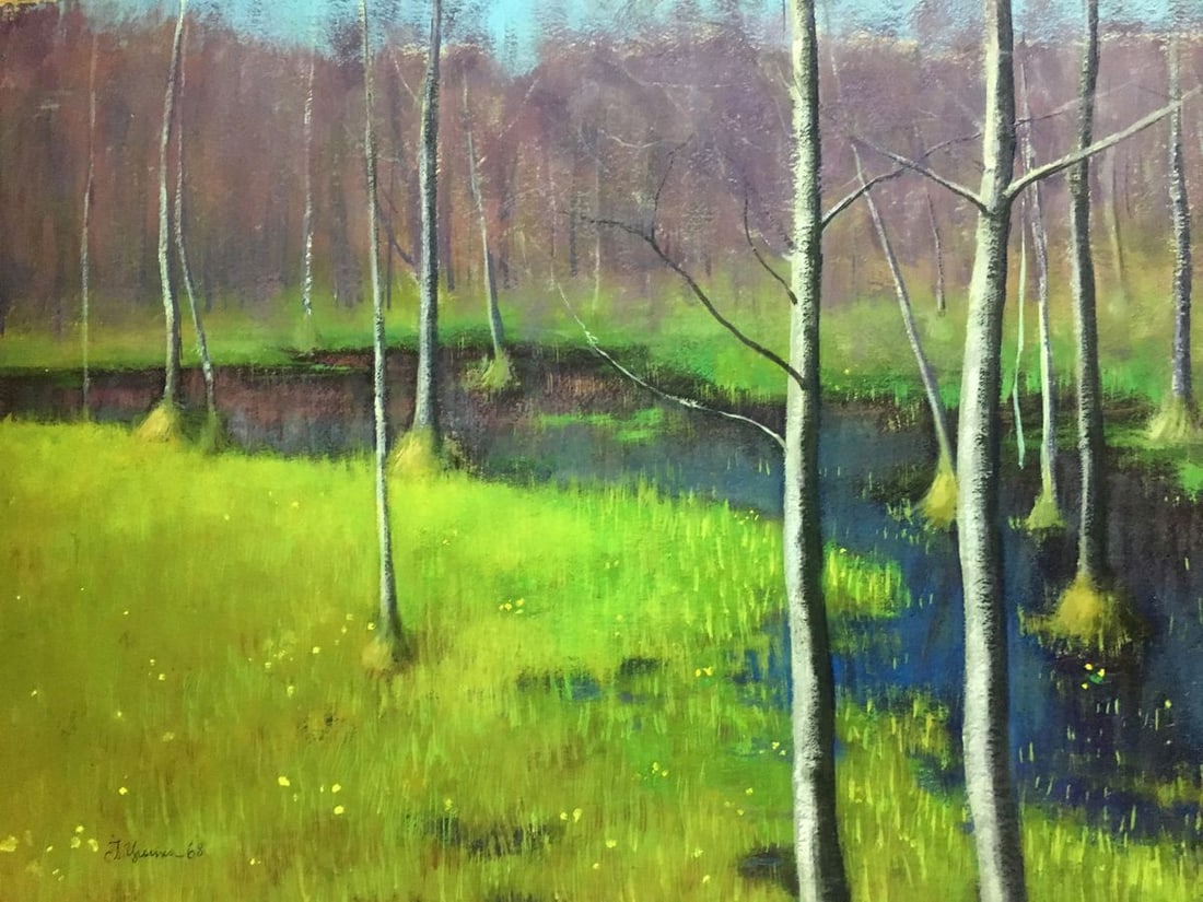 Oil painting The trees Ivan Kirillovich Tsyupka - 2