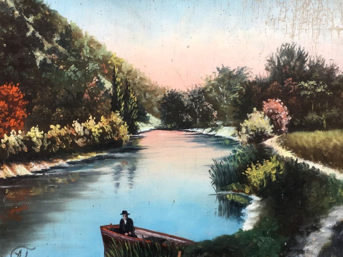 Oil painting Glade in the forest - 2