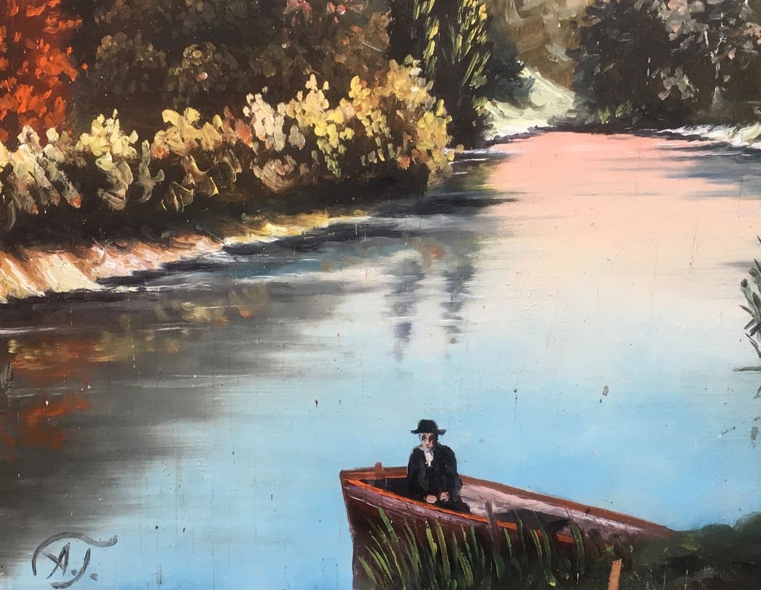 Oil painting Glade in the forest - 3